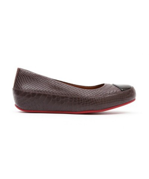 Loafers FitFlop Due Snake Bungee Cord Chocolate Mujer Venta