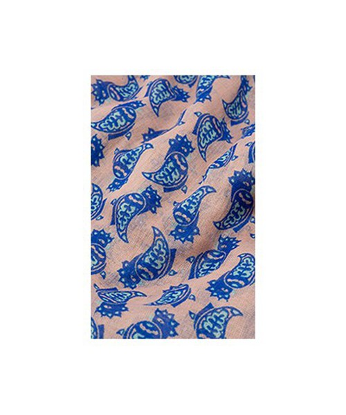 Pañuelo Esprit Esp Paisleybirdinfi Azul/Rosa Mujer En Línea