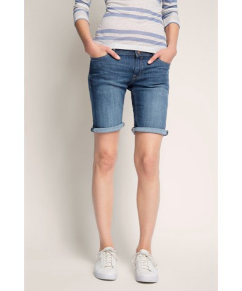 Shorts Esprit Edc Bermuda 9 Inch Azul Jeans Mujer Online