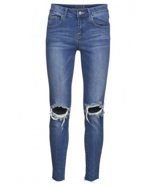 Vaqueros Vila Vicrush Skinny Azul Jeans Mujer Baratas